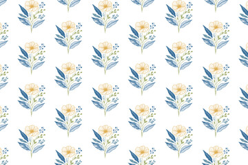 seamless cotton sketch texture, rose floral line art, table top textile pattern, wrapping paper design, hand drawn flower

