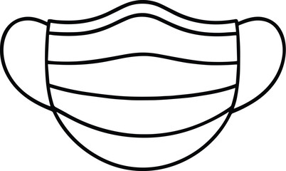 Face Mask vector black silhouette cricut design for T-Shirt