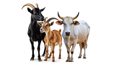 cow isolated on isolated on transparent background