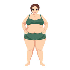 Body Positive Woman in Underwear