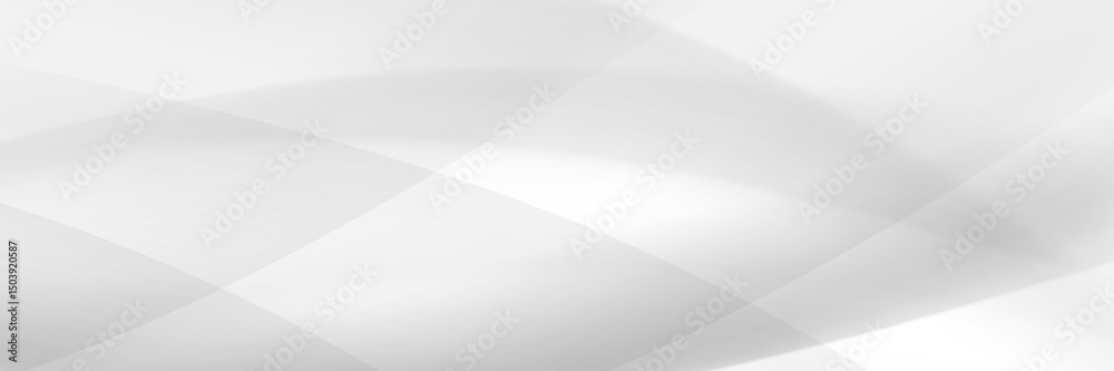 Poster white abstract background with soft diagonal gradient wave lines