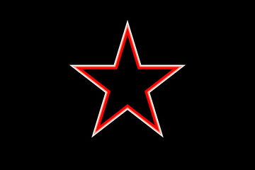 symbolic modeling, vector star, red, logo, design, creativity, advertising, training, vector graphics.