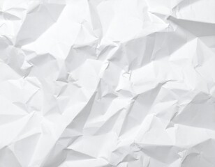 Obraz premium Crumpled white paper texture background design