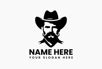 Diligent farmer silhouette harvesting ripe corn under golden sunlight in field vector logo. Agricultural pride emblem  