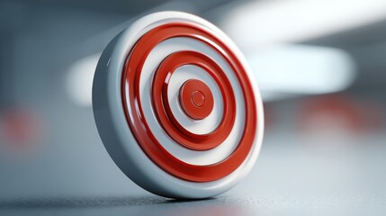 Corporate alignment radar icon concept illustrating abstract coordination for enhanced organizational performance