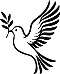 Dove Symbol Peace SVG Cut Files for Cricut & Silhouette
