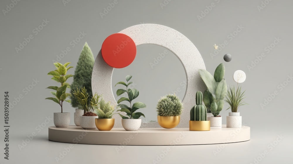 Poster scalable offer loop icon concept representing automated growth through visual circuit for business d