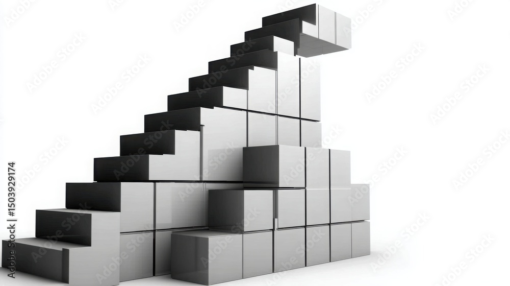 Poster captivating photograph of sequence aligned scaling icon concept emphasizing fibonacci influence in b