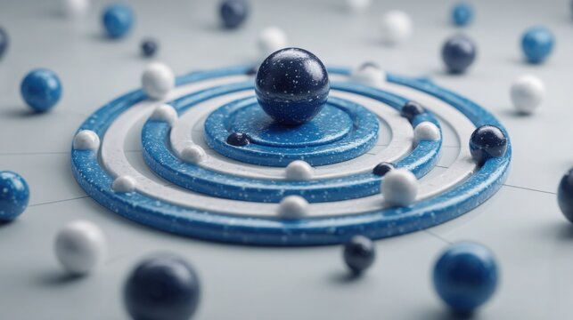 Creative conceptualization of a sequenced campaign grid icon based on fibonacci principles in a deli environment