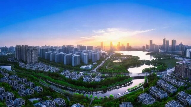 Hefei Landmark Drone Time-lapse Photography Promotional Video