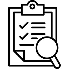 Summary Check line icon