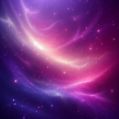 Fototapeta premium Cosmic Galaxy with Pink and Purple Nebulae and Stars