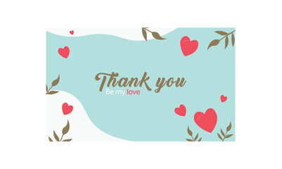 Thank you greeting template design