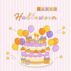 lovely halloween cake celebration