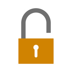 gold padlock icon with transparent background