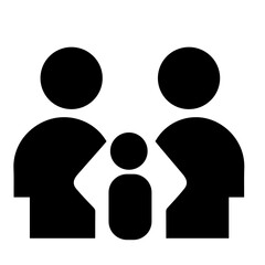 family silhouettes vector