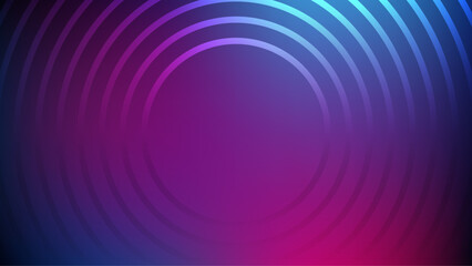 Trendy Curved Line Art Over Abstract Editable Mesh Gradient Vector