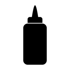 Ketchup bottle icon, Sauce bottle icon.Vector illustration design.