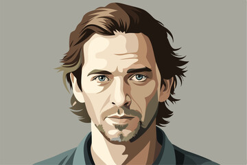 landscape with clouds and sun