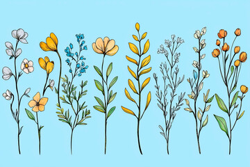 Dibujo de flores