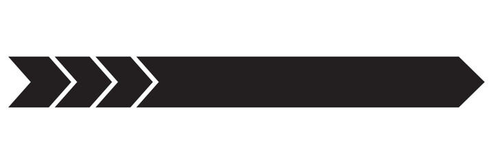 Racing stripes arrow icon. Arrow moving dynamic symbols. Road lines arrow. Arrow road signs zigzag chevron speeds flat style. 