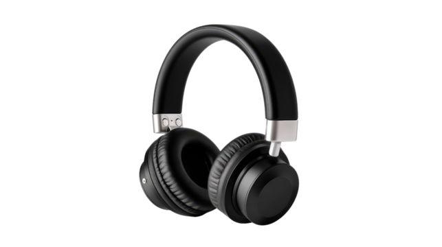 Black Wireless Headphones: Sleek and stylish black wireless headphones, perfect for immersive listening experience.
