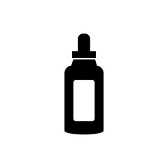 Tincture and dropper vector icon on white design background