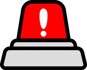 Caution Siren Icon Black Outline