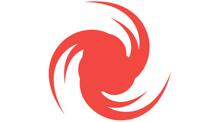 red and white abstract vector