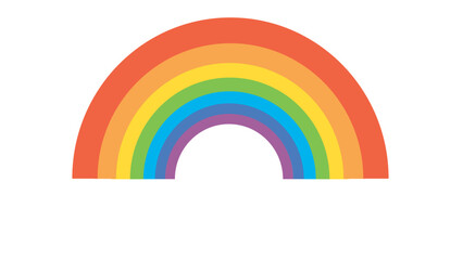 rainbow in the shape of a heart