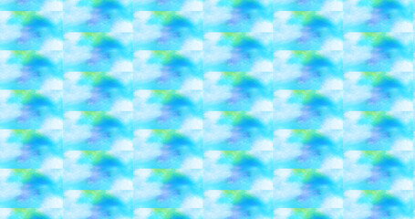 Abstract Tie-Dye Pattern in Light Blues and Greens