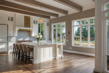 Fototapeta premium Expert Architect Overseeing Family Home Renovation Project