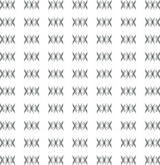 Sharp, thin lines in the form of repeating bundles.