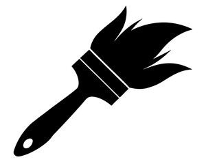 Paint Brush Vector – Artistic Brush Icon Clipart