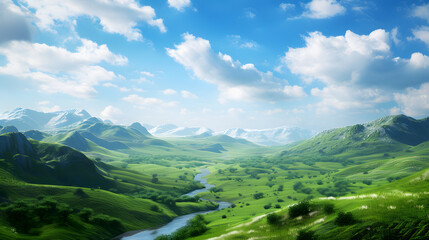 Naklejka premium Aerial view of a pristine beach at sunset with golden reflections on the water