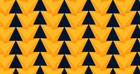 Colorful Repeating Pattern of Stacked Boxes on Wheels