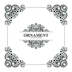 Elegant Ornament Frame Design template
