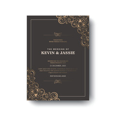 Elegant Wedding Invitation Design template