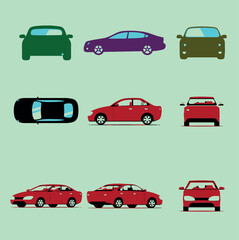 car colored vector