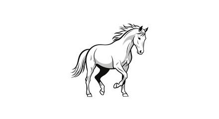 horse vector art design