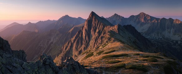 Majestic Sunrise Over the High Tatras Mountain Range, Slovakia