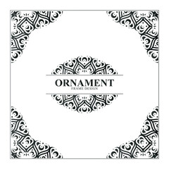 Elegant Ornament Frame Design template