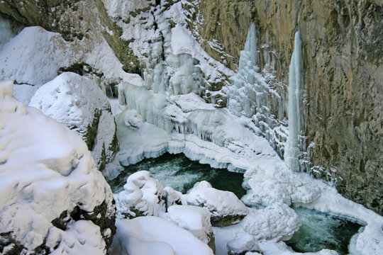 Breitachklamm - Winter - Schnee - Eis - Tobel - Oberstdorf - Allg&auml;u 