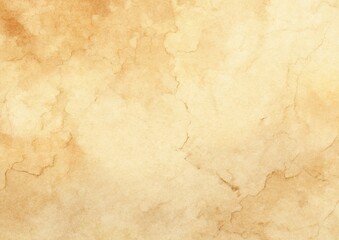 Aged Paper Texture Warm Beige and Brown Watercolor Background, Ideal for Vintage Designs and Antique Projects