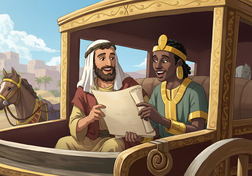 Philip and the Ethiopian Eunuch(Acts 8:30-31)