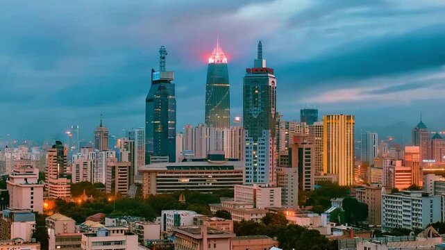 Panoramic Time-lapse Video of Key Landmarks in Jinan