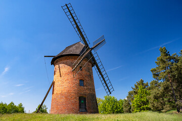 Wielkopolska Ethnographic Park in Dziekanowice. Museum of Wielkopolska Folk Culture, Dutch-type windmill.