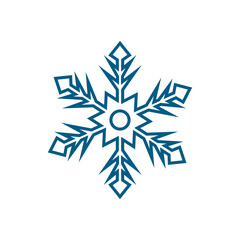 christmas snowflake icon