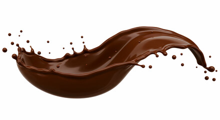 Chocolate Splash Delicious Dark Chocolate Image