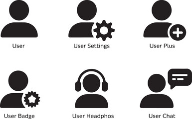 User and Profile Management Icons